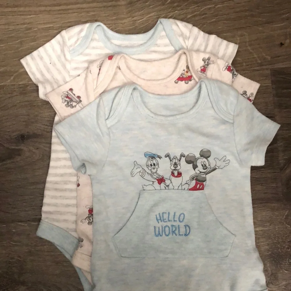 Mickey Bodysuits 6/9months - Picture 1 of 4